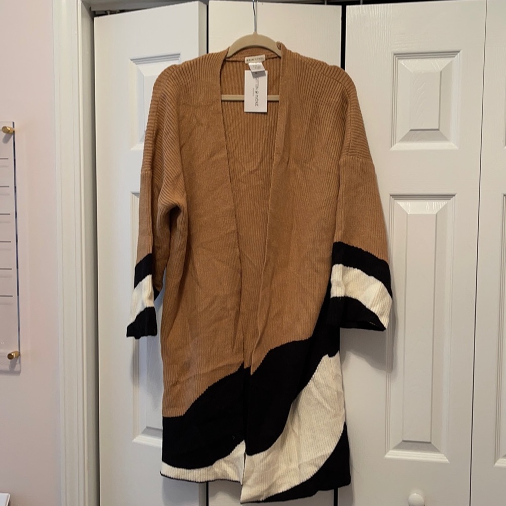 MAIN STRIP Colorblocked Cardigan - NWT